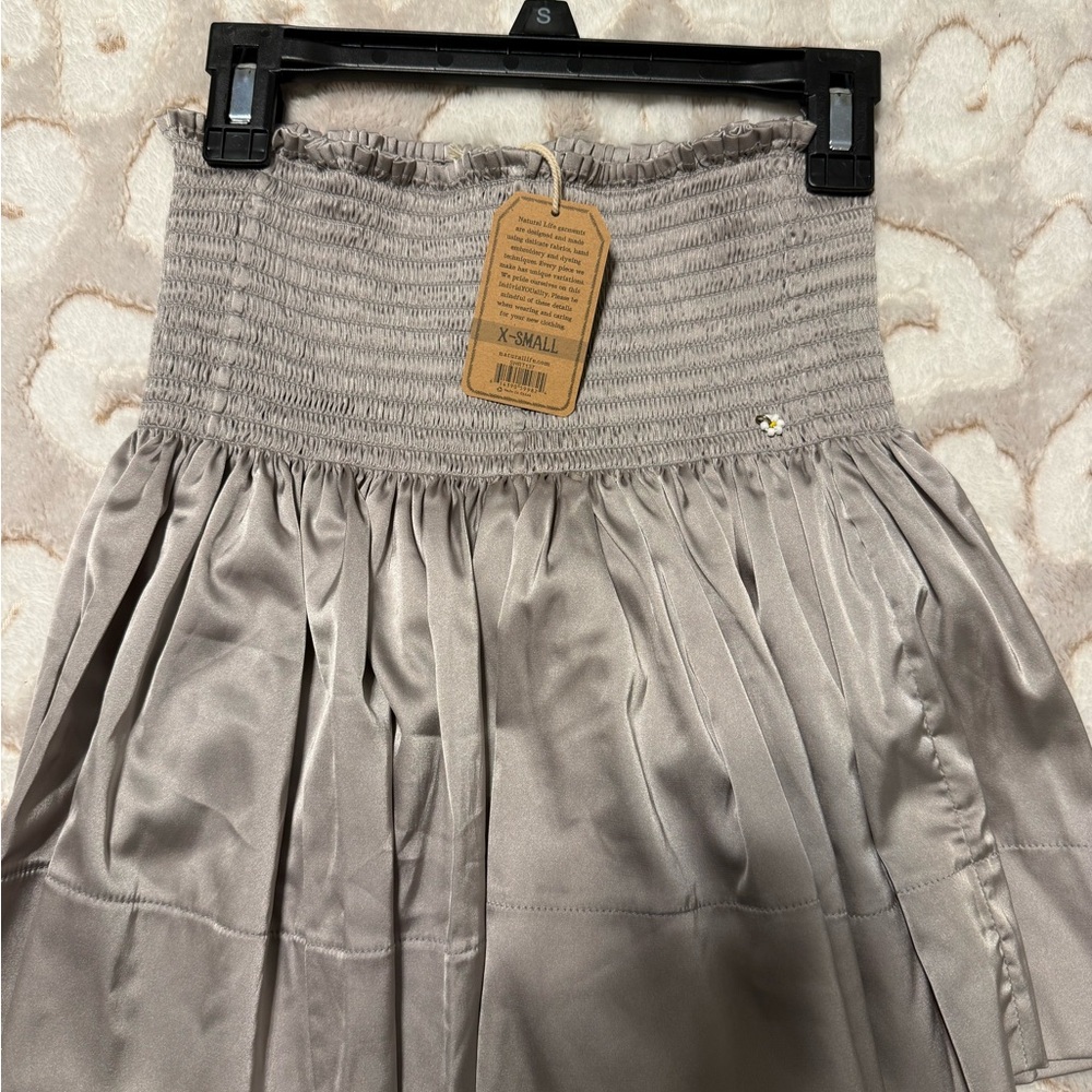 NATURAL LIFE Gray Mini Skirt